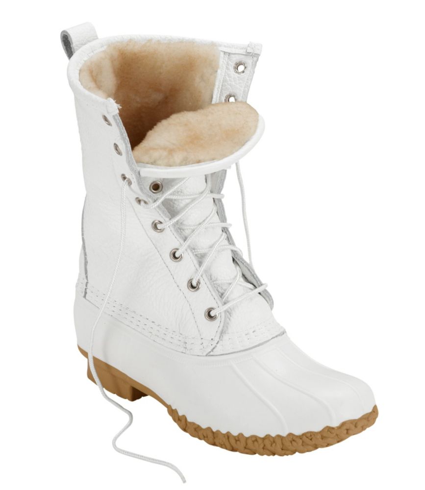 Women's Shearling Lined Bean Boots, 10 Inch