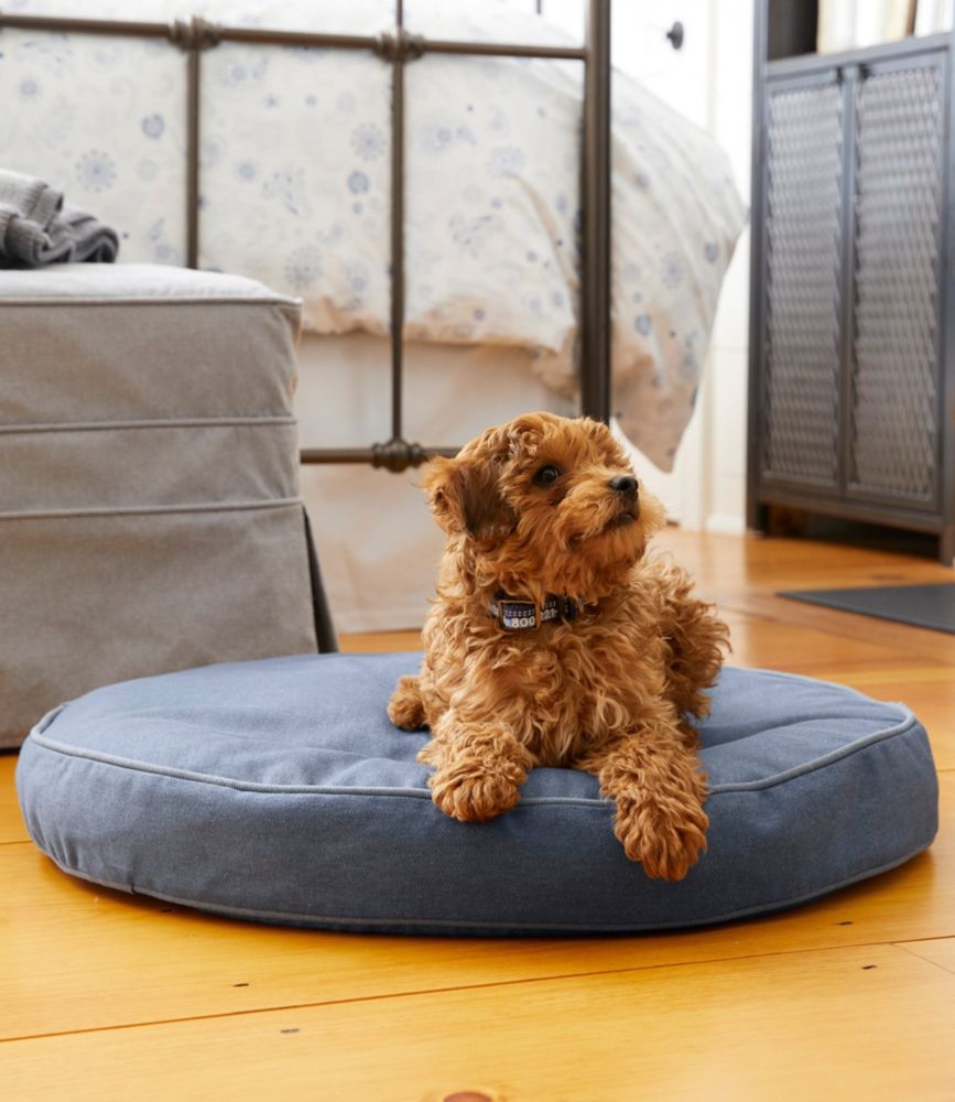 Premium Denim Dog Bed Set, Round Beds & Blankets at L.L.Bean
