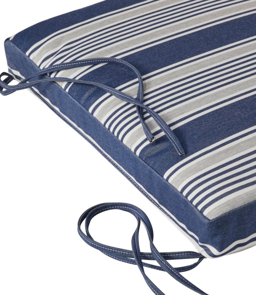 Casco Bay Adirondack Chair Seat Cushion, Stripe Cushions & Pillows at