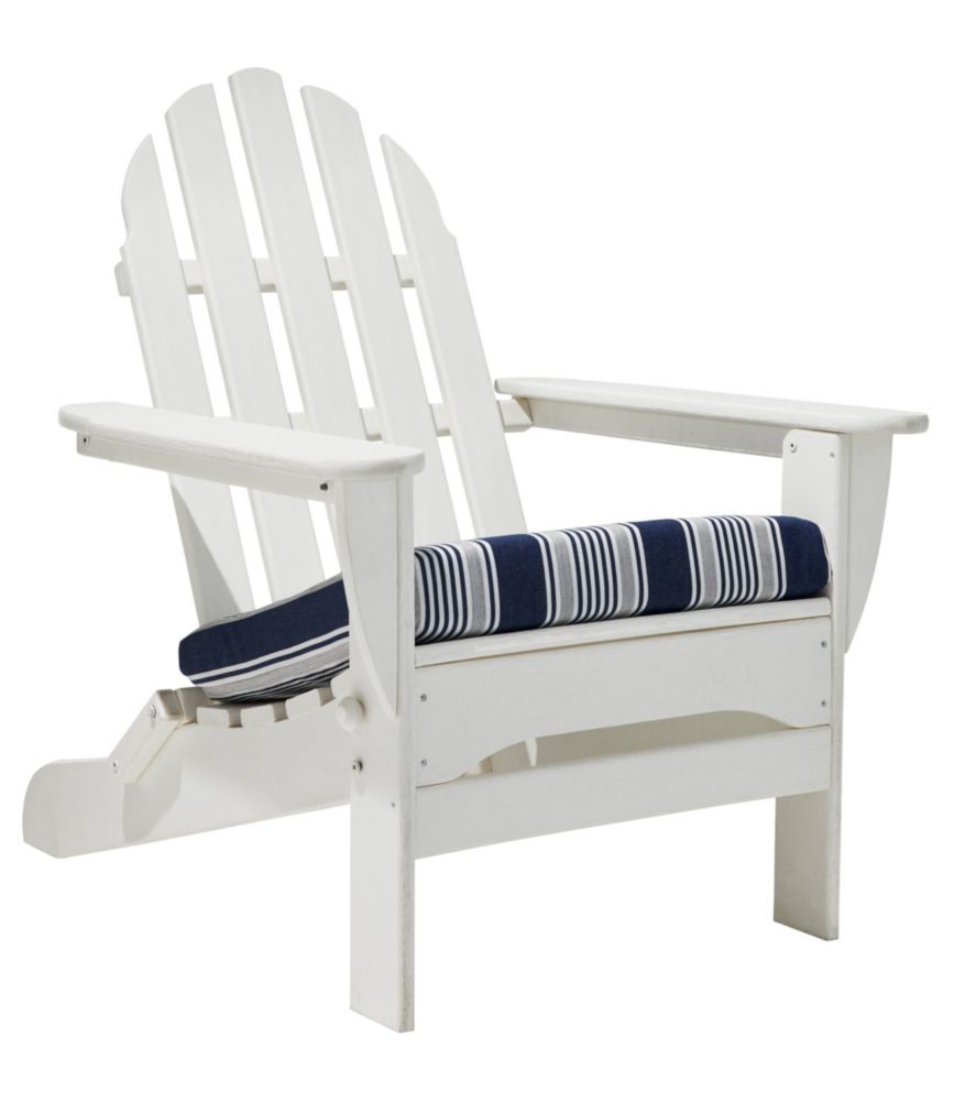 Casco Bay Adirondack Chair Seat Cushion, Stripe Outdoor Cushions