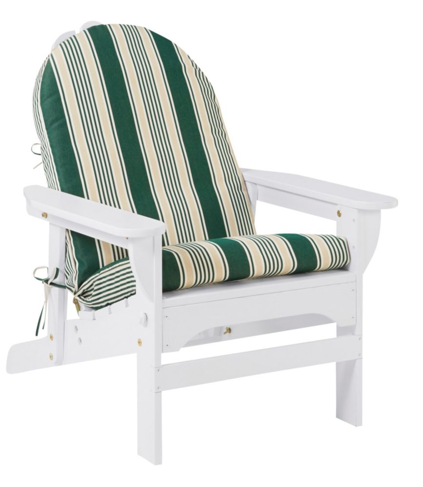 Casco Bay Adirondack Chair Seat and Back Cushion, Stripe Cushions