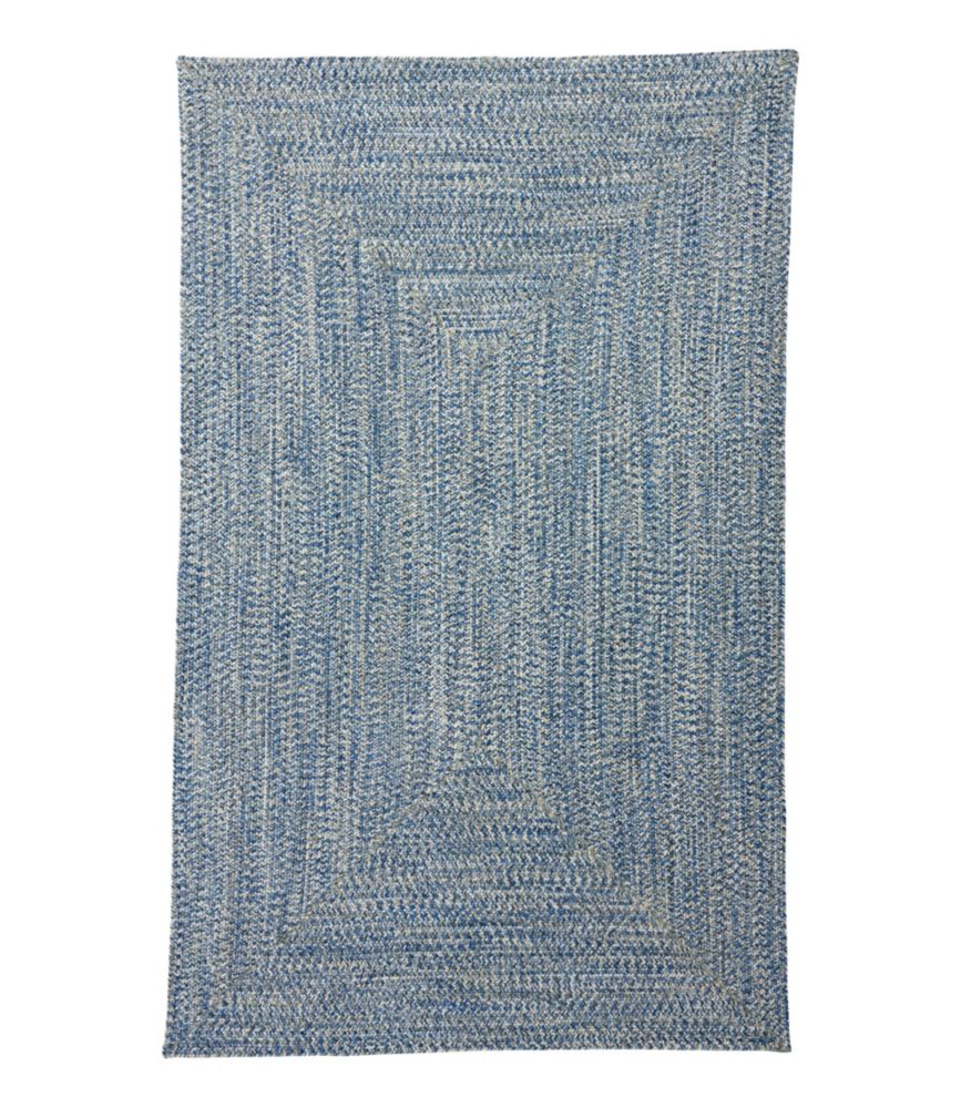 AllWeather Braided Rug, Concentric Pattern Rectangular Indoor