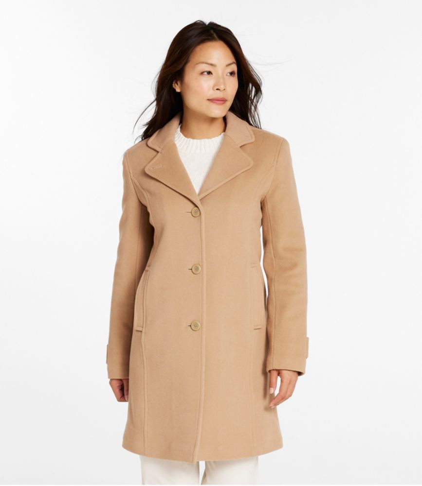 Women's Classic Lambswool Polo Coat, ThreeQuarter Women's at L.L.Bean