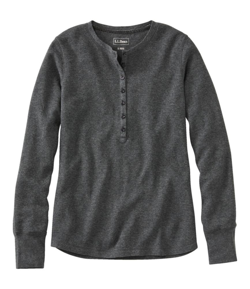 Women's WaffleKnit Tee Henley Tees & Knit Tops at L.L.Bean