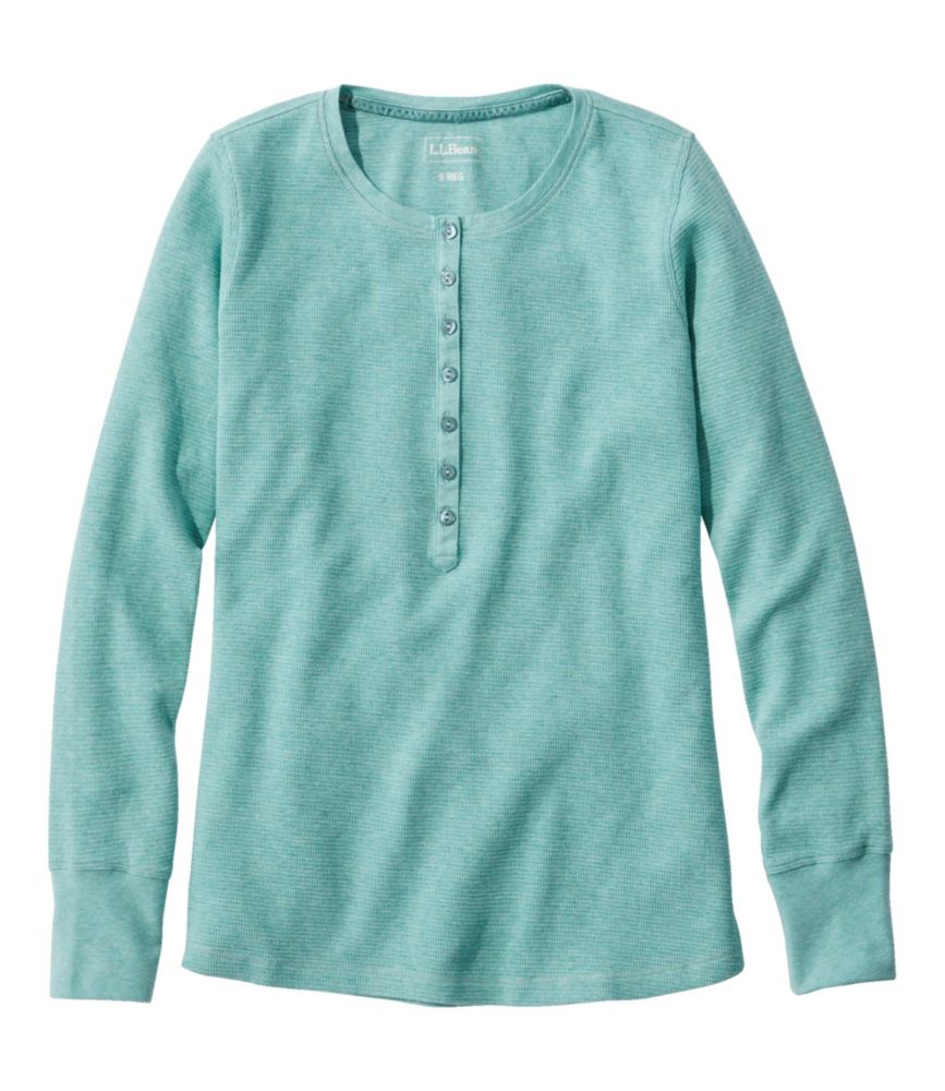 Women's WaffleKnit Henley Tees & Knit Tops at L.L.Bean