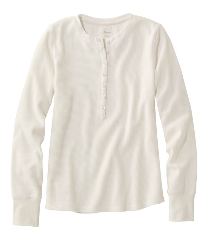 Women's WaffleKnit Henley Tees & Knit Tops at L.L.Bean