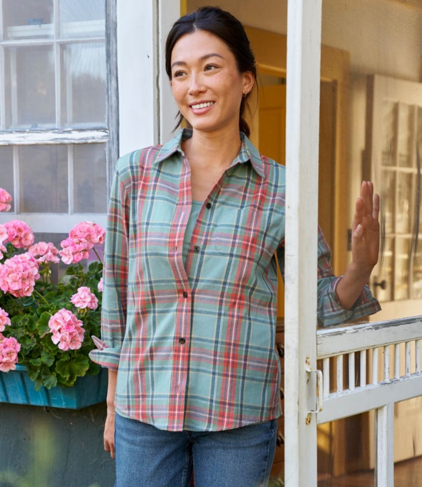 Women's Scotch Plaid Flannel Shirt, Relaxed Shirts & Tops at L.L.Bean