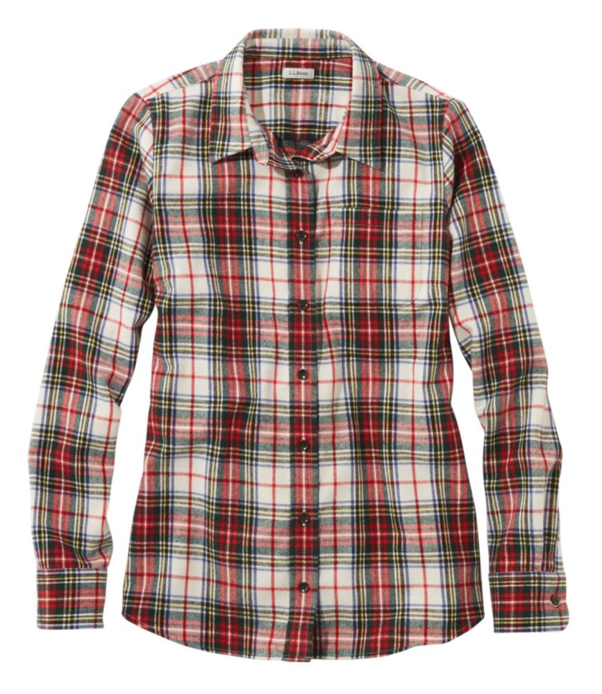 Women's Scotch Plaid Flannel Shirt, Relaxed