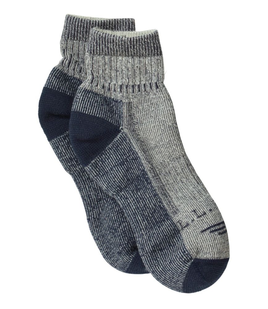 Men's Cresta Hiking Socks, WoolBlend Midweight Quarter Crew