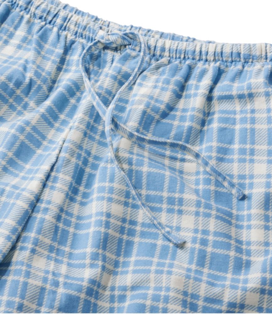 LL Bean Women's Pajama Set 2 Piece Set Cozy Large Blue Pants Shirt 100