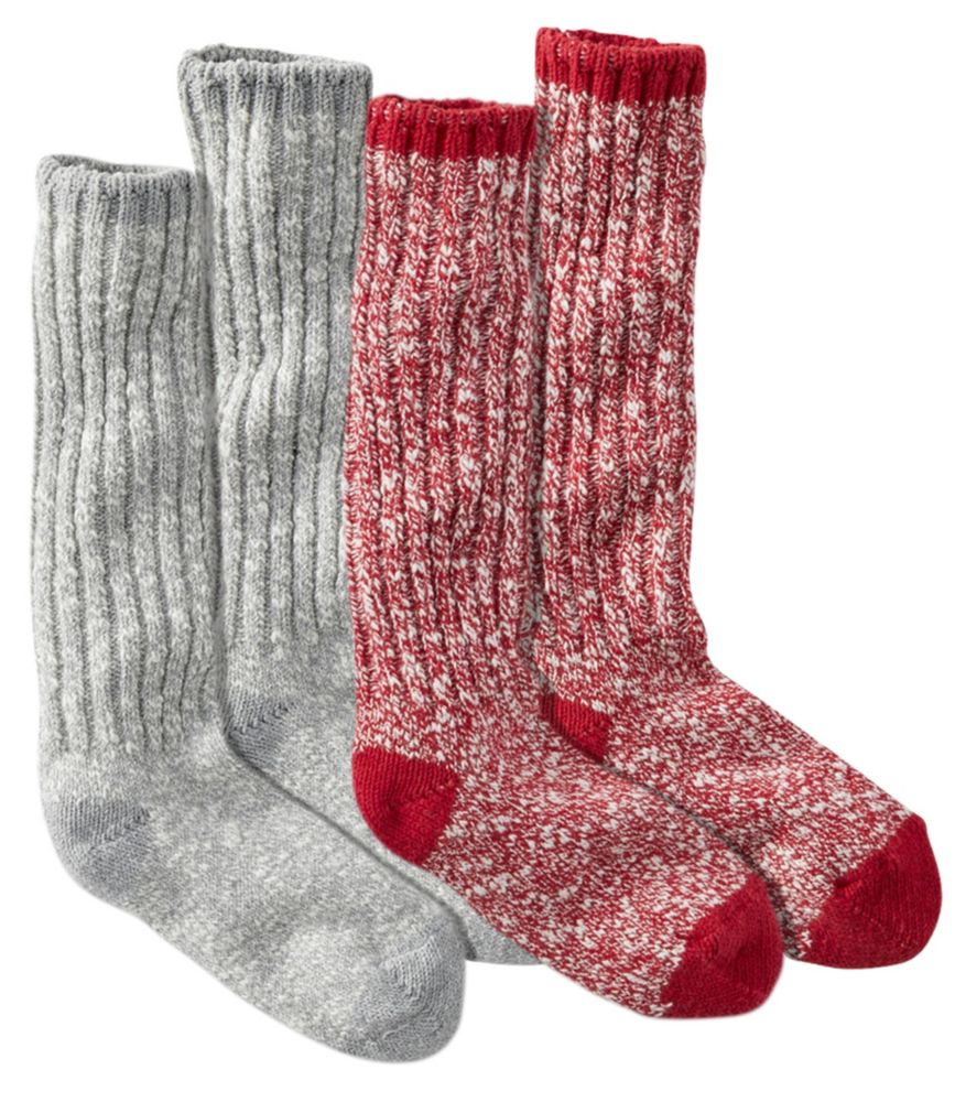 Women's Cotton Ragg Camp Socks,TwoPack