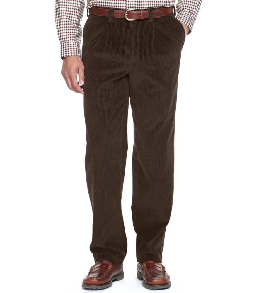 Men's WrinkleFree Corduroy Pants, Classic Fit Pleated Pants & Jeans