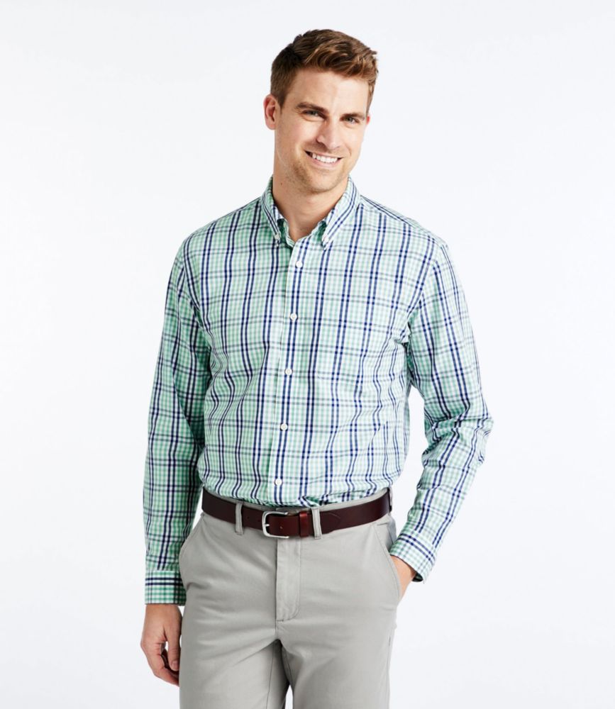 Men's WrinkleFree Vacationland Sport Shirt, Traditional Fit Gingham