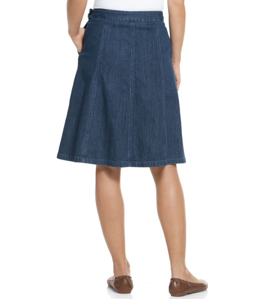 Women's L.L.Bean Gored Skirt, Denim