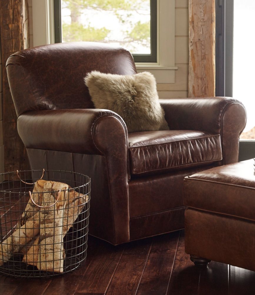 L.L.Bean Leather Lodge Recliner