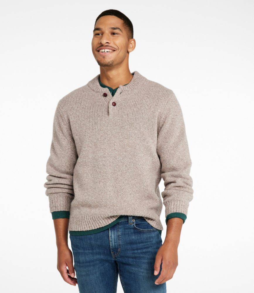 Men's L.L.Bean Classic Ragg Wool Sweater, Henley Sweaters at L.L.Bean