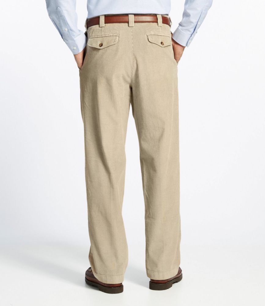 Men's Country Corduroy Trousers, Hidden Comfort Waist Pleated Pants