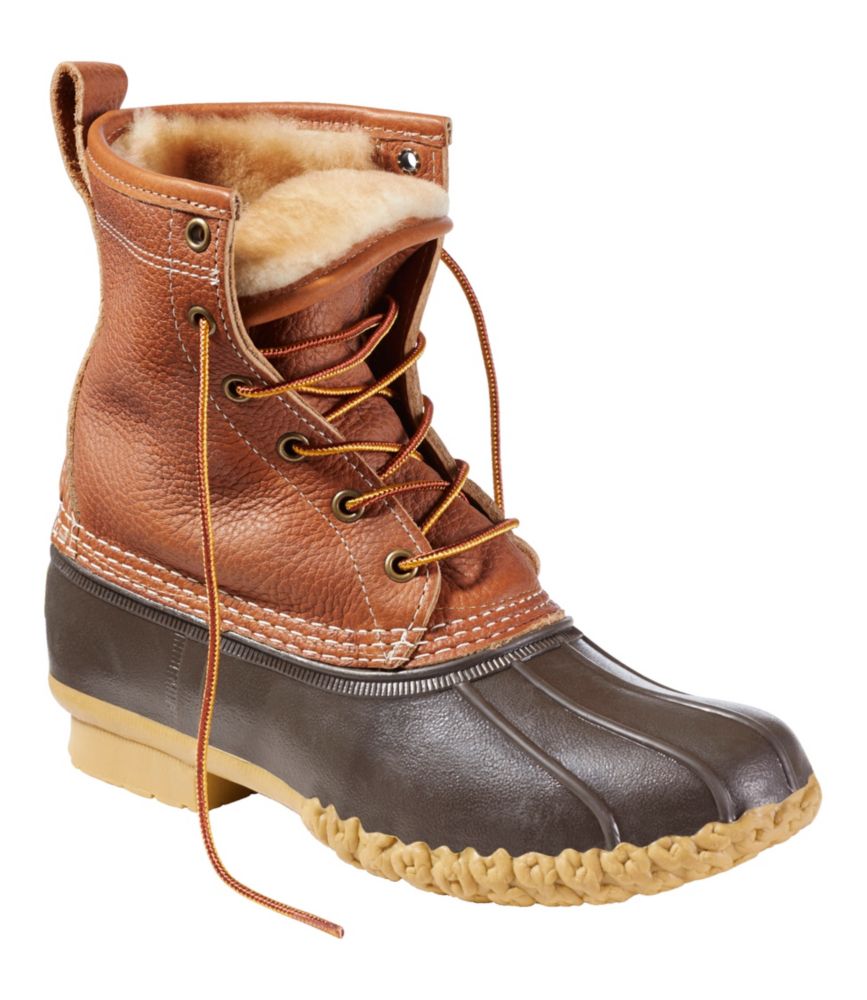Women’s Bean Boots, 8" ShearlingLined PrimaLoft L.L.Bean Boots at L