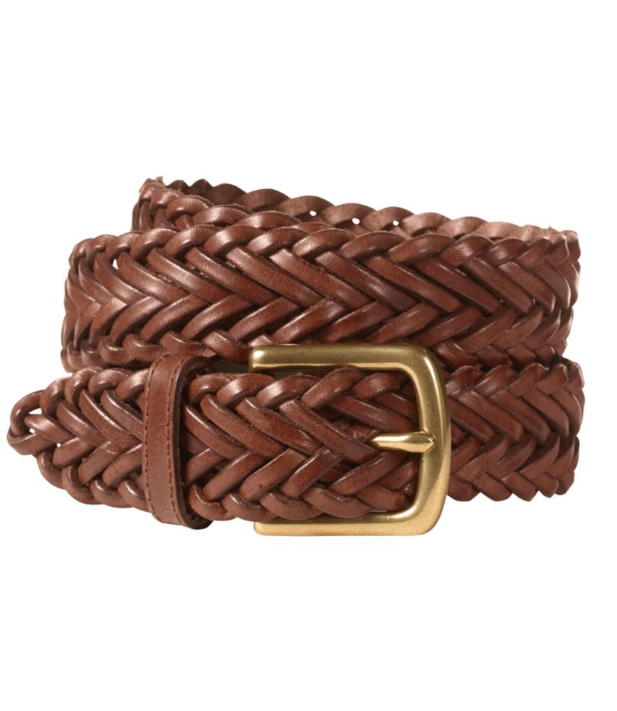 Men's Essential Braided Leather Belt Belts at L.L.Bean