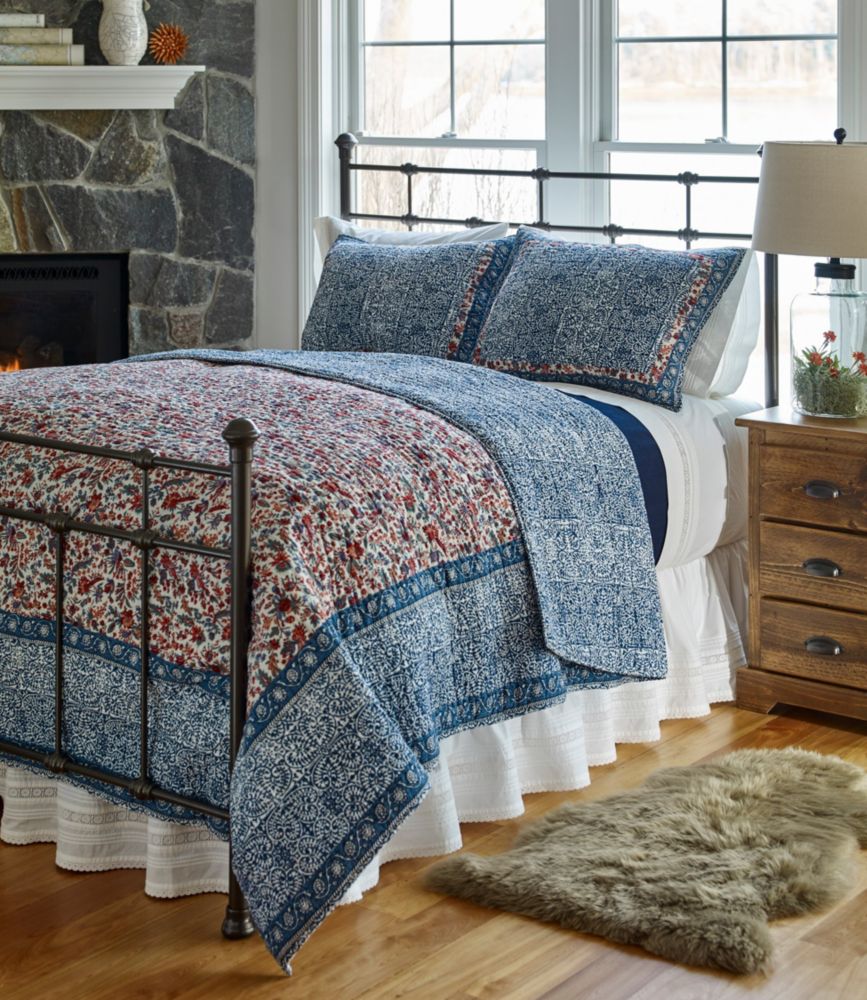 Sunwashed Pintuck Bed Skirt Bed Skirts at L.L.Bean