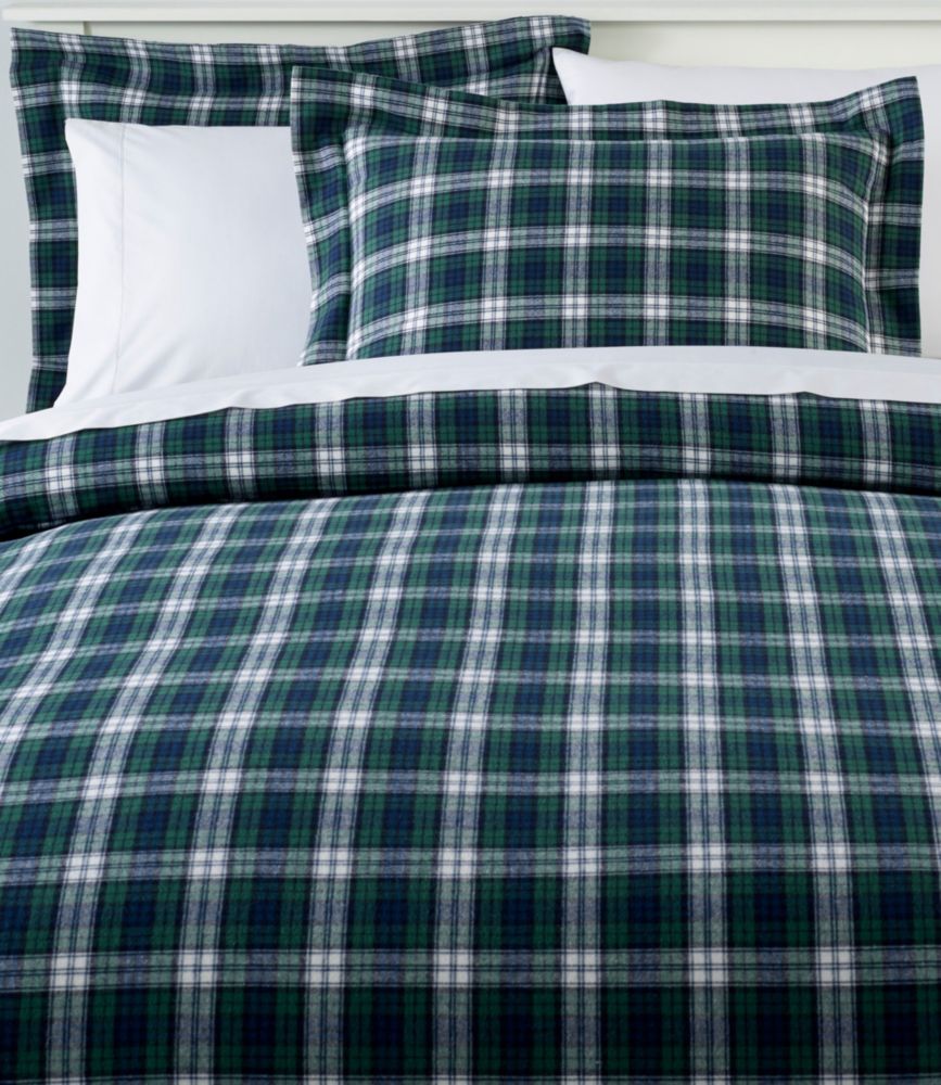 Heritage Chamois Flannel Comforter Cover Collection, Plaid