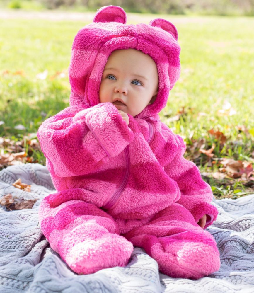 Infants' HiLoft Fleece Coveralls, Stripe