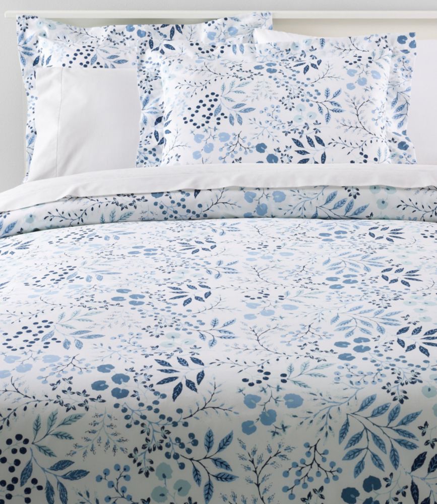 280ThreadCount Pima Cotton Percale Comforter Cover Collection, Print