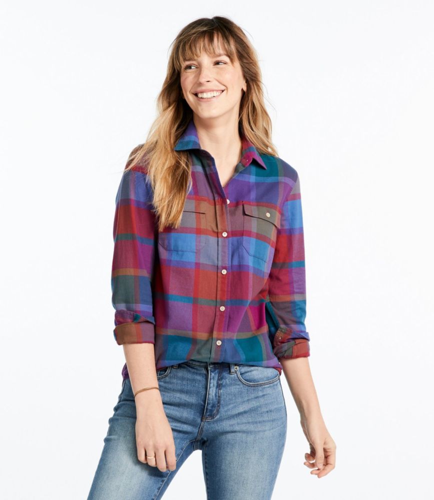 Women's Signature Lightweight Flannel Shirt, Plaid