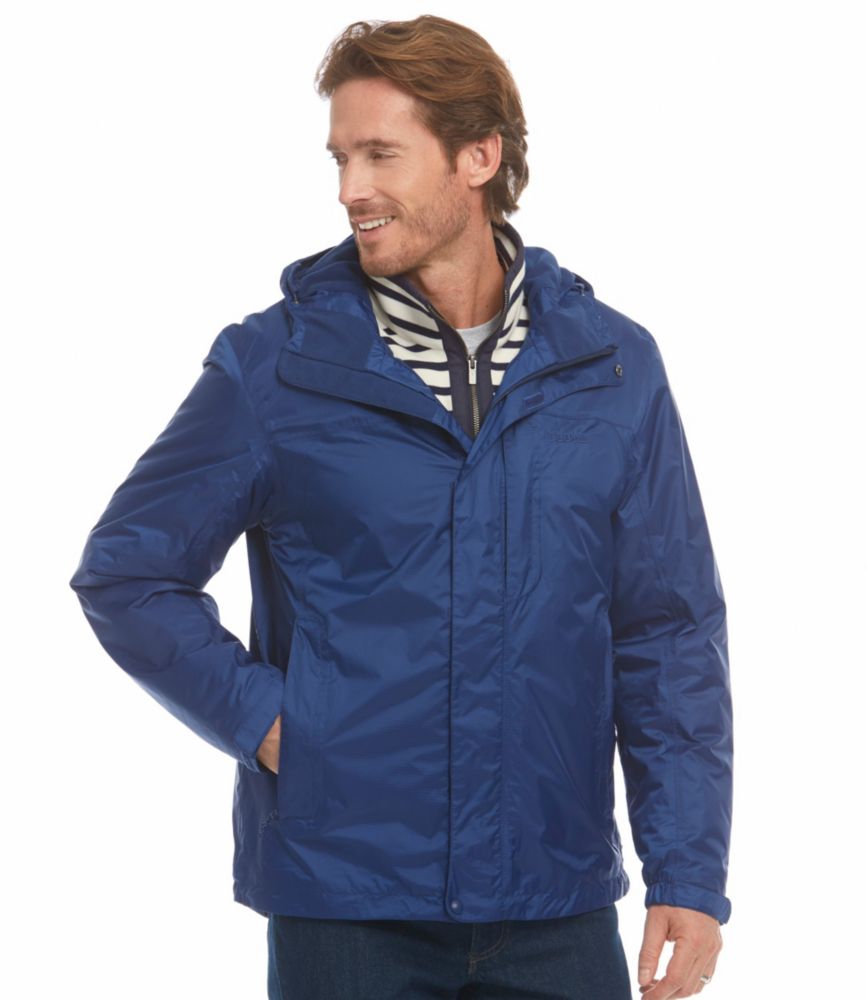 Men's Trail Model Rain Jacket, FleeceLined