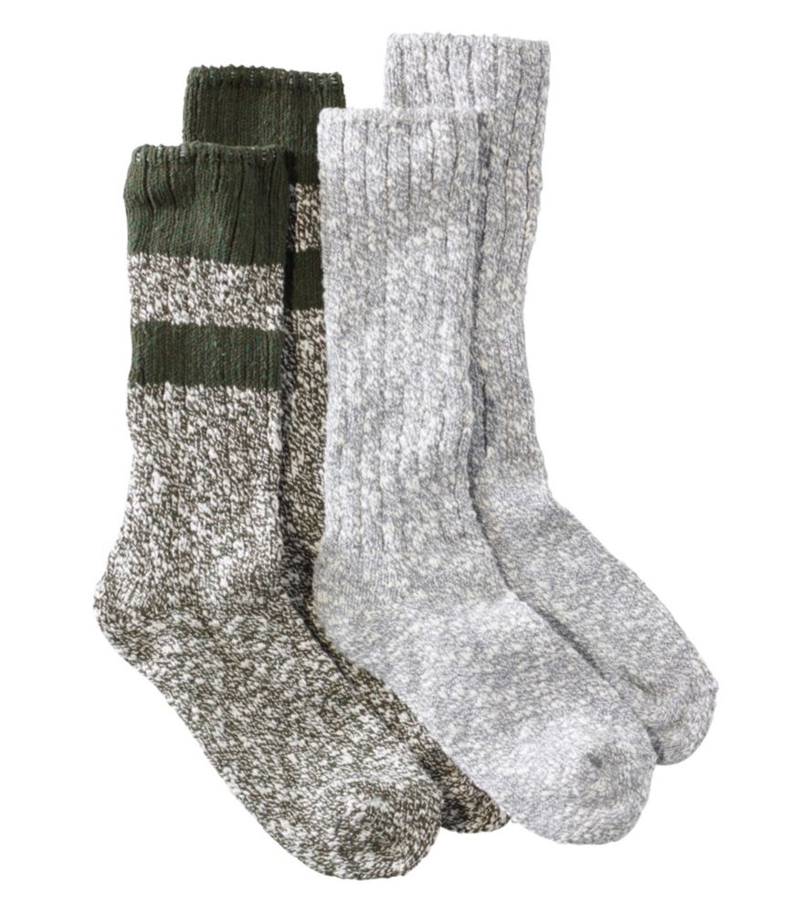 Men's Cotton Ragg Camp Socks, TwoPack
