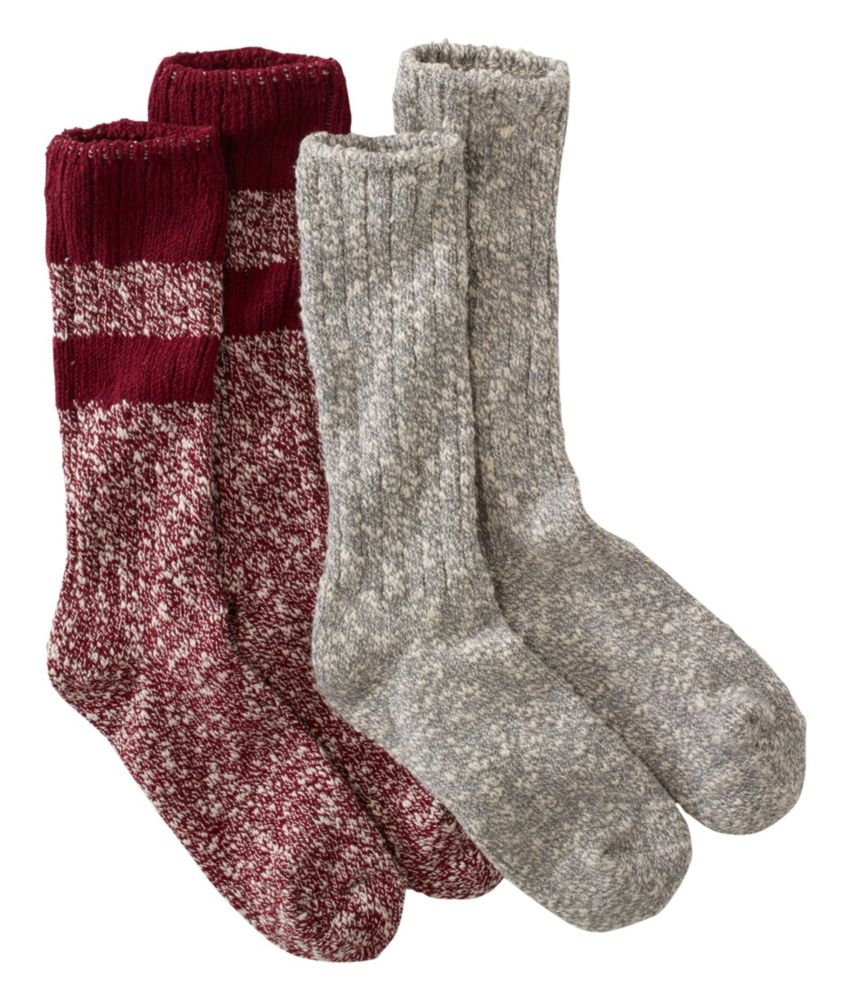 Men's Cotton Ragg Camp Socks, TwoPack