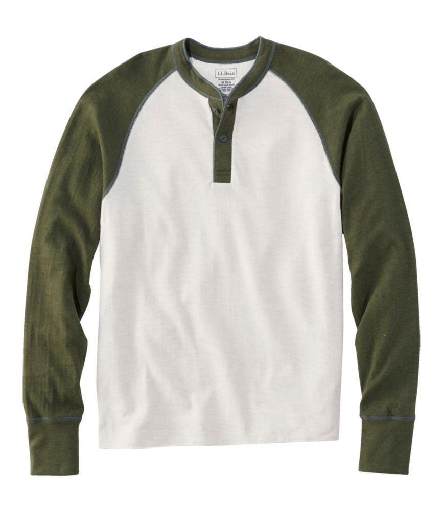 Men's TwoLayer River Driver's Shirt, Baseball Henley Colorblock