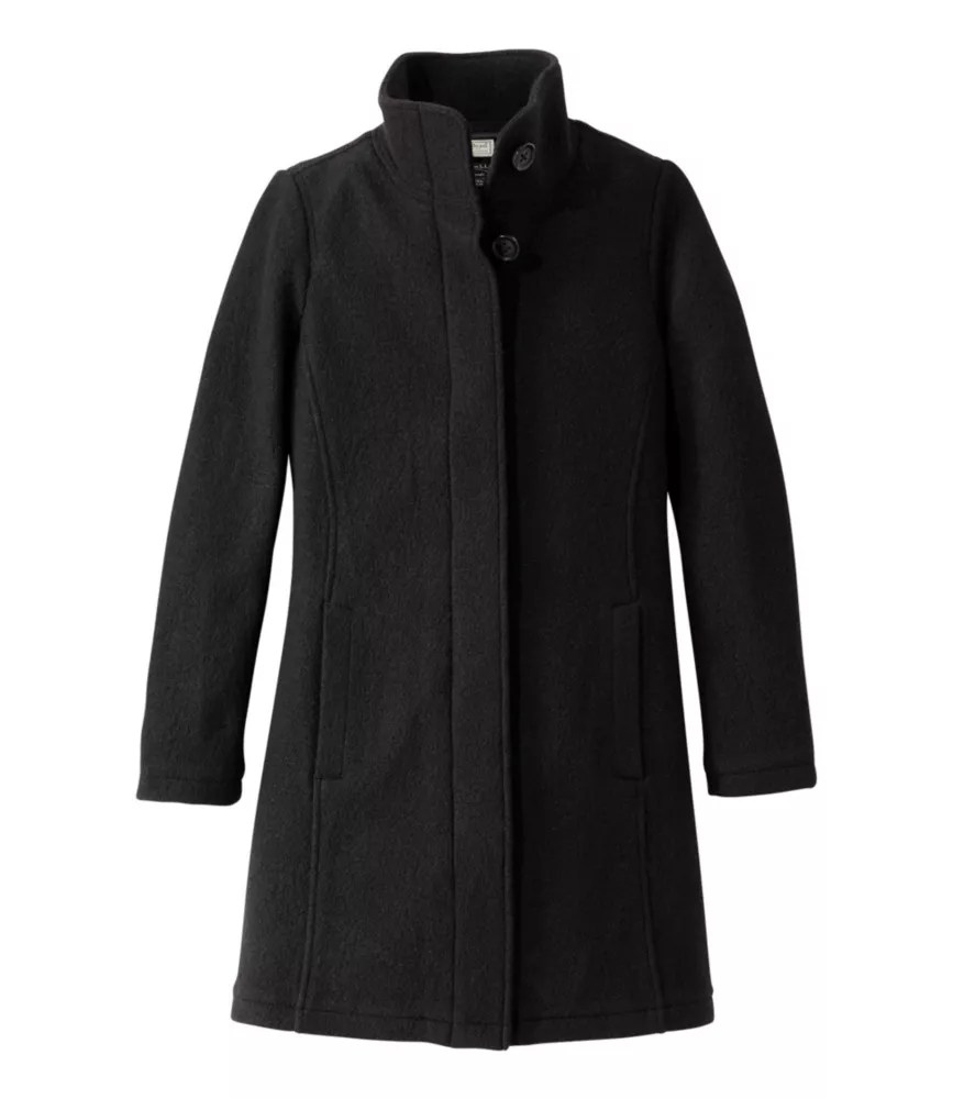 Women's L.L.Bean Boiled Wool Coat Outerwear & Jackets at L.L.Bean