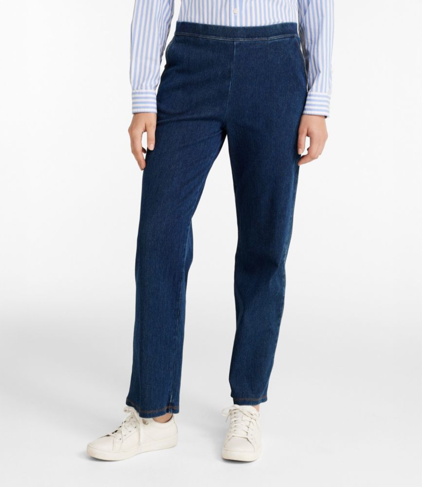 Women's Perfect Fit Pants, Denim StraightLeg Pants at L.L.Bean