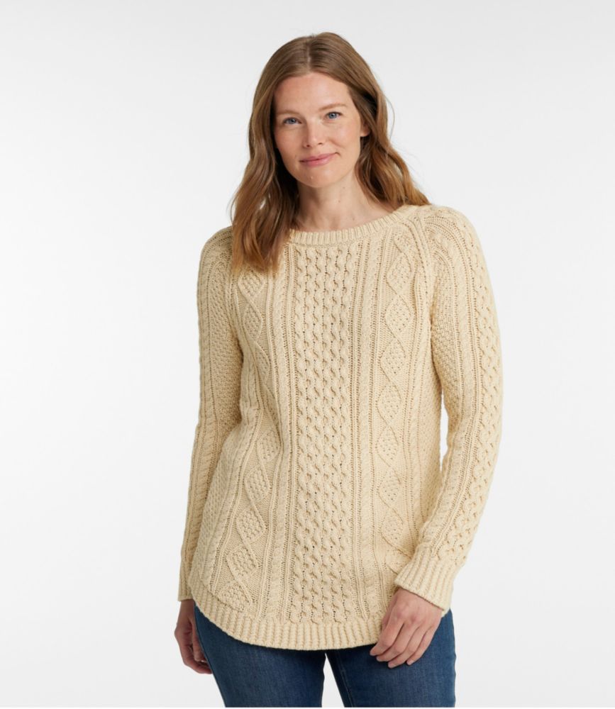 Women's Signature Cotton Fisherman Tunic Sweater Sweaters at L.L.Bean