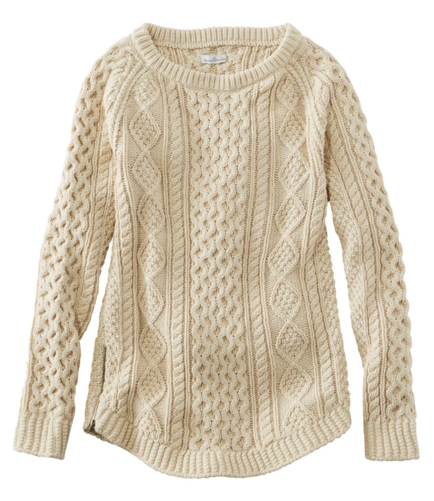 Women's Signature Cotton Fisherman Tunic Sweater Sweaters at L.L.Bean
