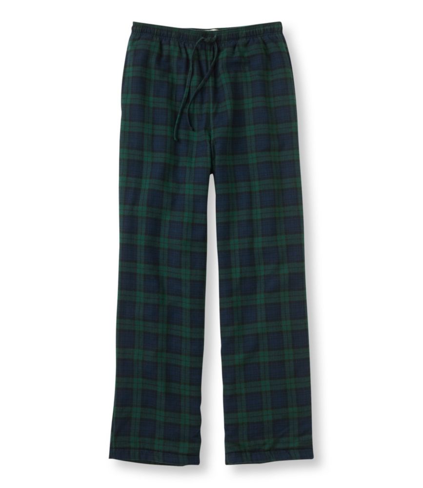 Men's Scotch Plaid Flannel Sleep Pants, FleeceLined