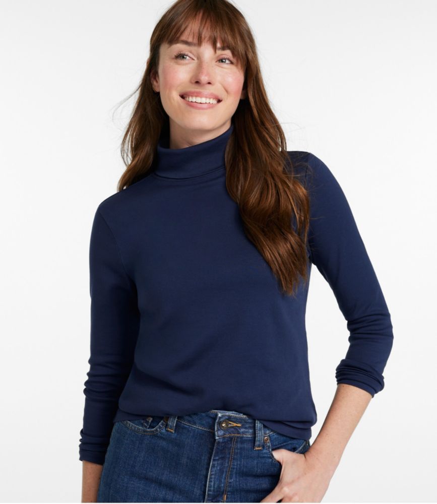 Women's Pima Cotton Turtleneck, LongSleeve