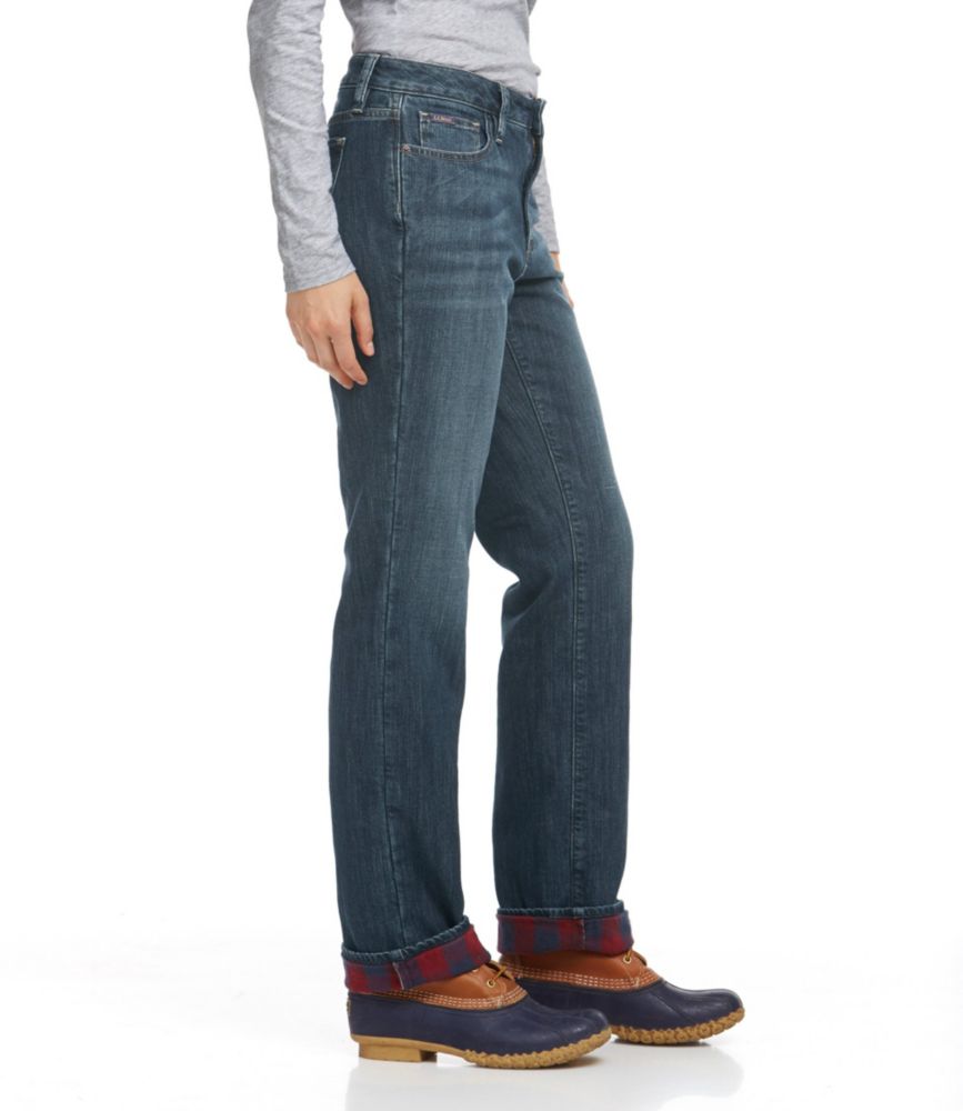 Women's L.L.Bean 1912 Jeans, StraightLeg Lined