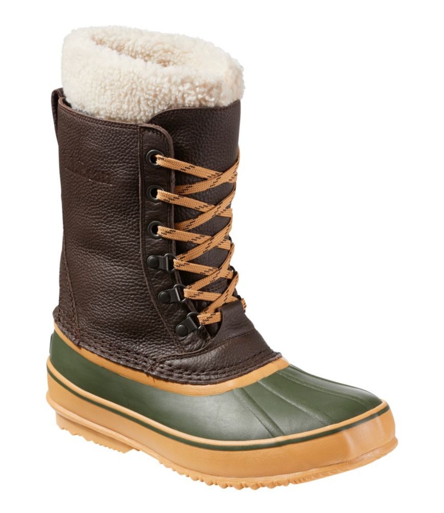 Men's L.L.Bean Snow Boots with Tumbled Leather Snow at L.L.Bean