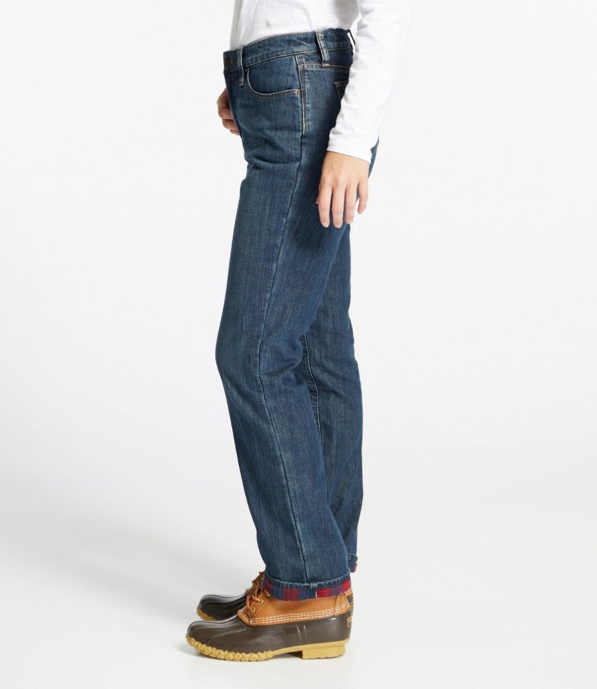 Women's L.L.Bean 1912 Jeans, Classic Fit StraightLeg Lined