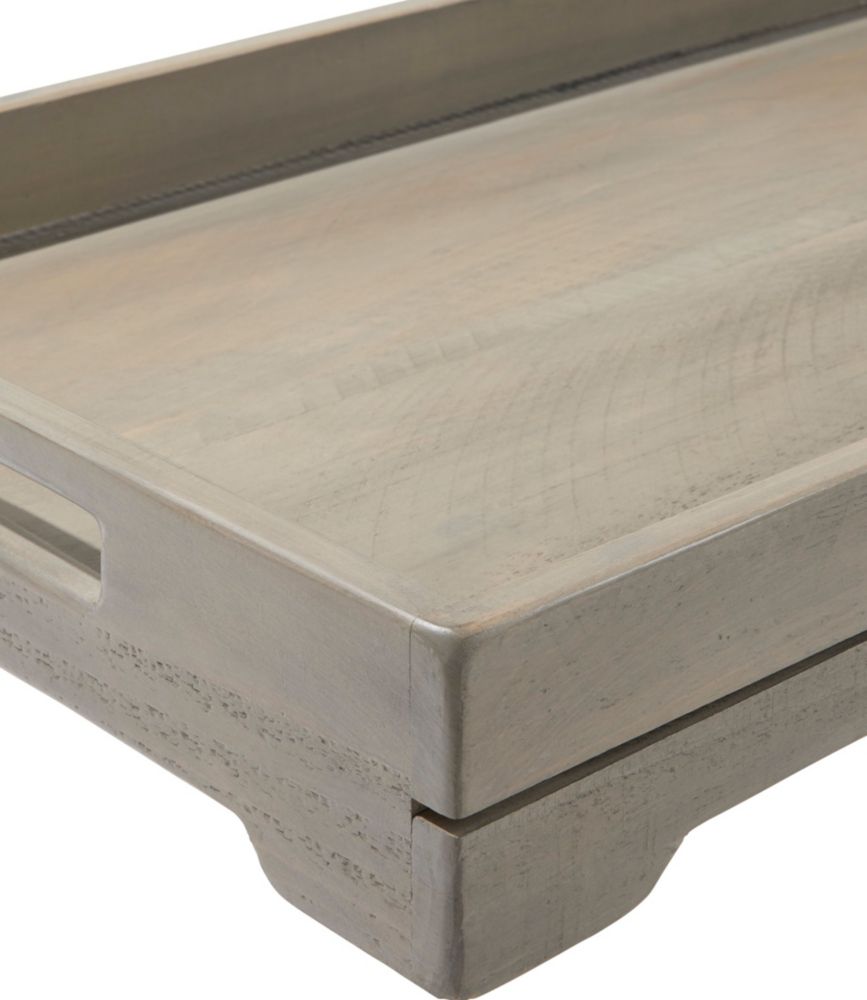 Rustic Wooden Boot Tray Storage at L.L.Bean