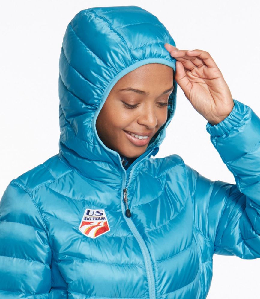 Women's Ultralight 850 Down Hooded Jacket, U.S. Ski Team Outerwear