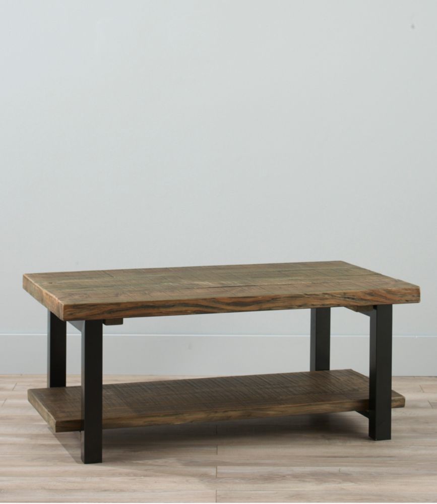 Rough Pine Coffee Table Storage at L.L.Bean