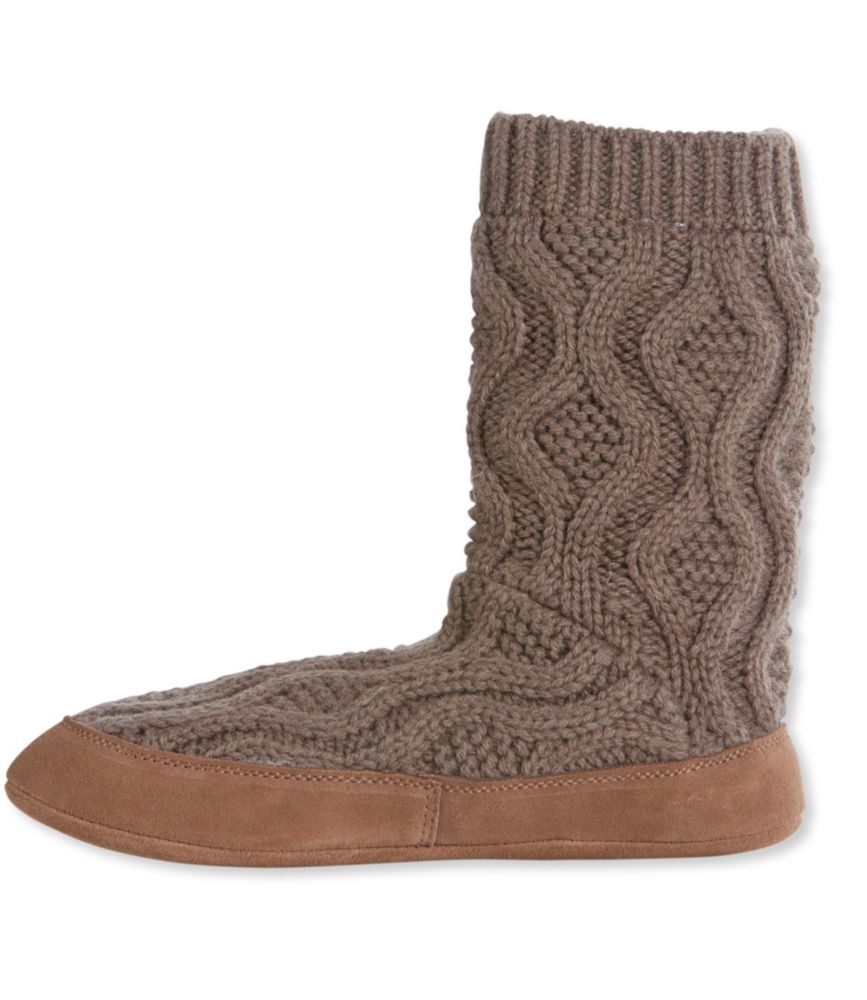 Women's L.L.Bean Slipper Sock, Cable Knit