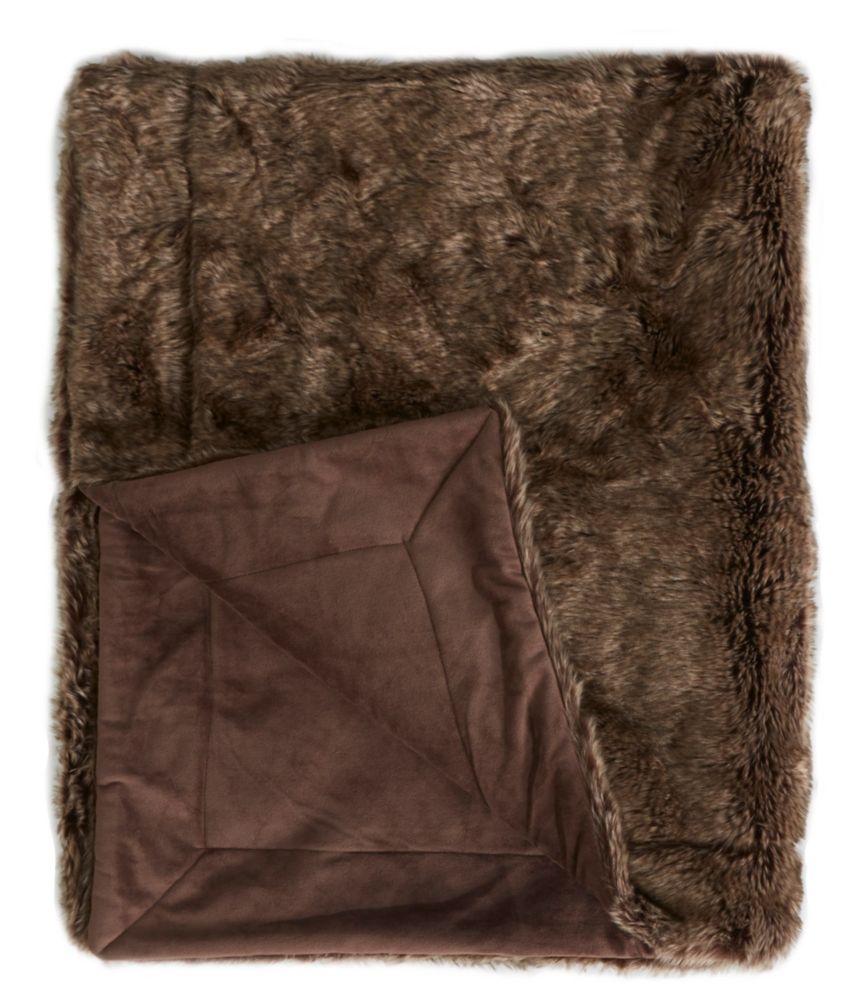 Faux Fur Throw at L.L.Bean