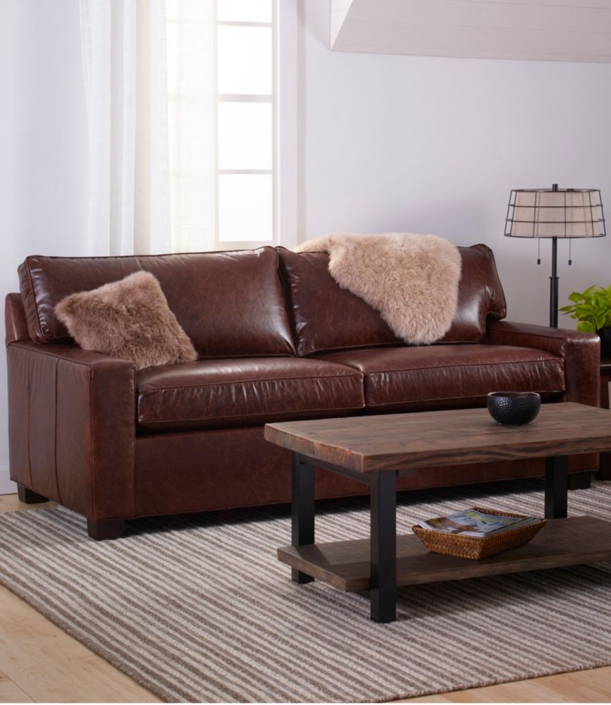 Portland Leather Sofa Sofas at L.L.Bean