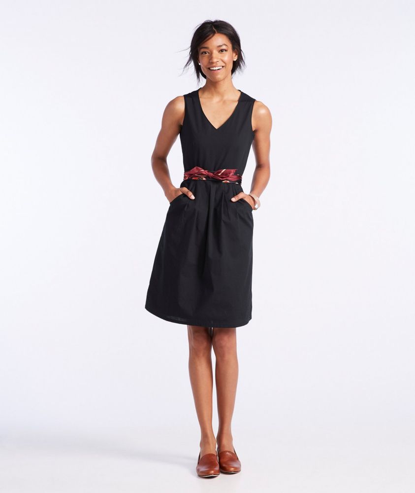 Women's Signature VNeck Poplin Dress Dresses & Skirts at L.L.Bean