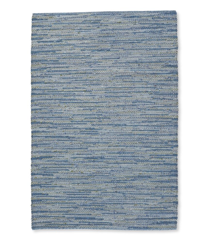 Indoor/Outdoor Textured Stripe Rug, Blue Multi Indoor at L.L.Bean