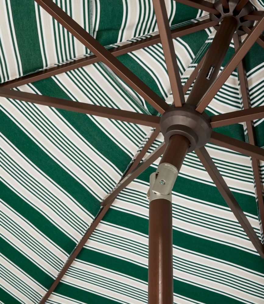 Sunbrella Market Umbrella, Aluminum Stripe Umbrellas at L.L.Bean